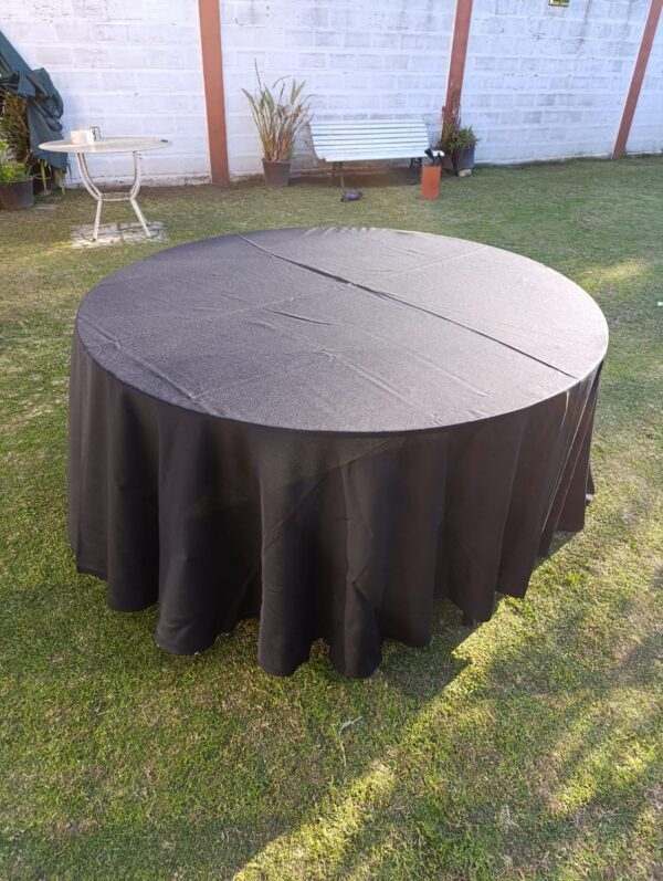 Mantel redondo negro 2,90mts
