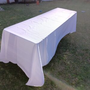 Mantel rectan. blanco 3x2mts