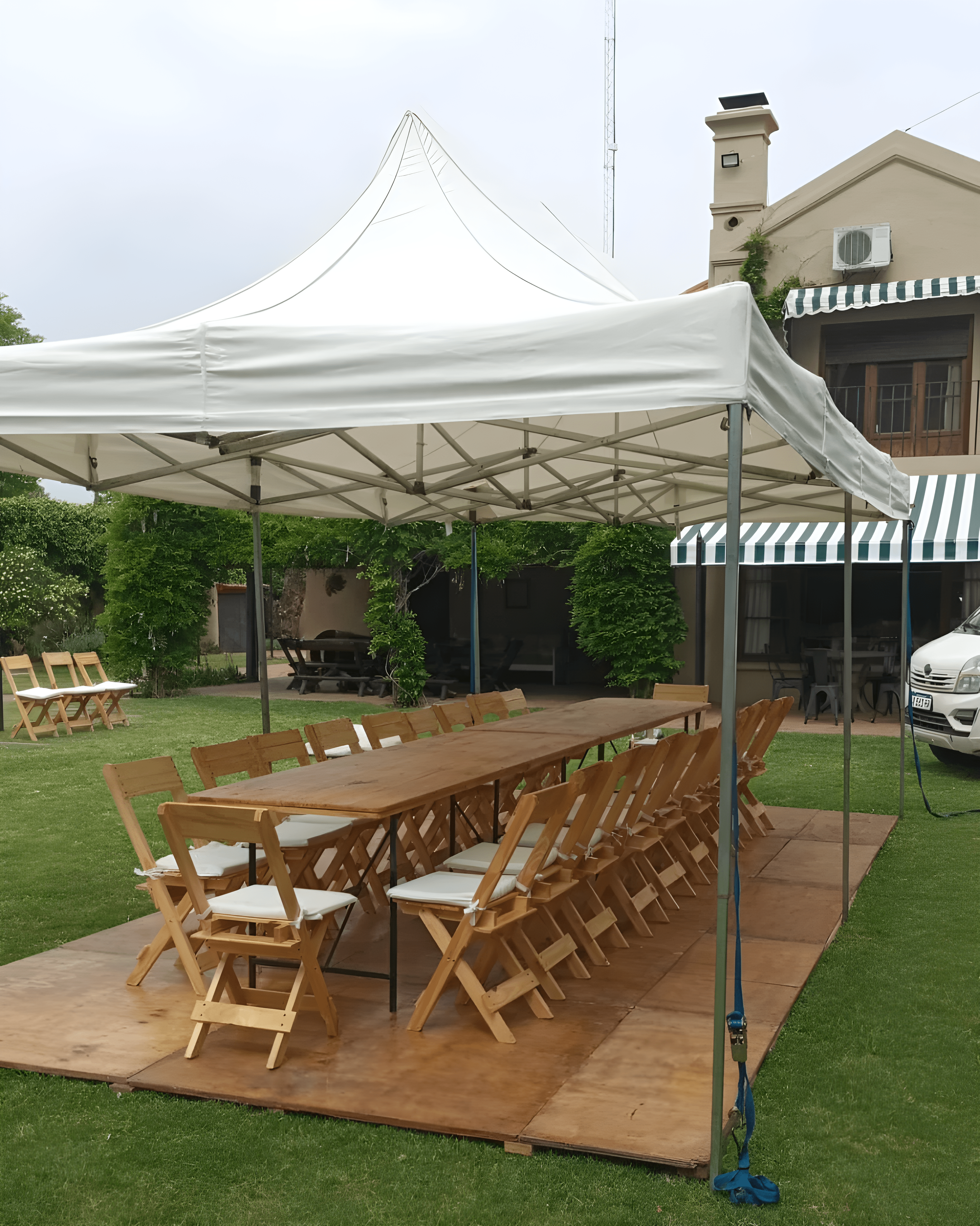 mobiliario para evento al aire libre